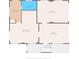 Floor plan showing a bedroom, bath, Gathering room, and garage at 13822 Judy Ave, Hudson, FL 34667