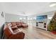 Relaxing living room featuring water views and a large sectional sofa at 13822 Judy Ave, Hudson, FL 34667