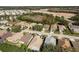 Aerial view of residential neighborhood street at 14120 Whitecap Ave, Hudson, FL 34667