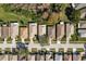 Aerial view of residential neighborhood street at 14120 Whitecap Ave, Hudson, FL 34667