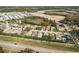Aerial view of residential neighborhood street at 14120 Whitecap Ave, Hudson, FL 34667