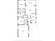 Floor plan showing a 2-bedroom, 2-bathroom house with garage at 14120 Whitecap Ave, Hudson, FL 34667