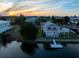 Elevated waterfront home with private dock and stunning sunset views at 3340 Oleander Dr, Hernando Beach, FL 34607