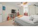 Charming bedroom with a comfortable bed and built-in shelving at 3340 Oleander Dr, Hernando Beach, FL 34607