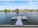 Private dock on calm waters with waterfront homes at 3340 Oleander Dr, Hernando Beach, FL 34607