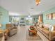 Spacious living room with water views and comfy furniture at 3340 Oleander Dr, Hernando Beach, FL 34607