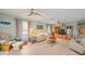 Living room with light wood flooring and comfy seating at 3340 Oleander Dr, Hernando Beach, FL 34607