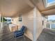 Covered deck with seating and storage at 3340 Oleander Dr, Hernando Beach, FL 34607
