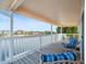 Relaxing waterfront deck with seating and water views at 3340 Oleander Dr, Hernando Beach, FL 34607