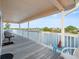 Spacious waterfront deck overlooking the water at 3340 Oleander Dr, Hernando Beach, FL 34607