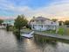 Two-story home with private dock and beautiful sunset view at 3340 Oleander Dr, Hernando Beach, FL 34607