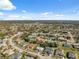 Wide aerial view of a residential neighborhood at 3470 Cedar Crest Loop, Spring Hill, FL 34609