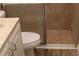 Updated bathroom with a shower and modern vanity at 3518 Moog Rd, Holiday, FL 34691