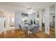 Charming dining area with a glass table and four chairs at 4231 Richmere Dr # 3D, New Port Richey, FL 34652