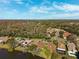 Aerial view of neighborhood by the lake at 4886 Westchester Ct, Oldsmar, FL 34677