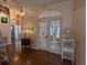 Welcoming entryway featuring hardwood floors, French doors, and elegant decor, creating a sophisticated first impression at 4886 Westchester Ct, Oldsmar, FL 34677