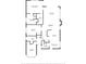 Floor plan showcasing a 3-bedroom, 2-bath home at 4886 Westchester Ct, Oldsmar, FL 34677