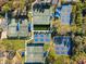 Aerial view of the tennis and pickleball courts at 4886 Westchester Ct, Oldsmar, FL 34677