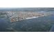 Aerial view of waterfront homes and waterways at 5102 Blue Heron Dr, New Port Richey, FL 34652