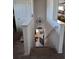 Stairs leading down from an upper level to the main floor at 8278 Silverbell Loop, Brooksville, FL 34613