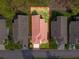 Bird's-eye view of house and surrounding area at 9519 Green Needle Dr, New Port Richey, FL 34655