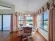 Bright breakfast nook with view to backyard at 9519 Green Needle Dr, New Port Richey, FL 34655