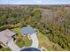 Single-story house with gray roof and stone driveway; surrounded by lush green trees at 11509 Sinatra Ct, New Port Richey, FL 34654