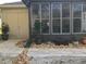 Spacious back patio with ample room for plants at 13219 Greenview Ct, Hudson, FL 34669