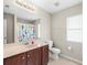 Bathroom features a large vanity and a shower/tub combo at 14143 Wake Robin Dr, Brooksville, FL 34604