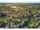 Aerial view of property showing wooded lot and home at 21000 Nina Ln, Brooksville, FL 34601