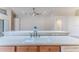 Kitchen island with double sink and breakfast bar at 262 Hartford Ct, Spring Hill, FL 34609