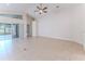 Living room with vaulted ceilings and tile floor at 262 Hartford Ct, Spring Hill, FL 34609