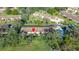 Aerial view highlighting the villa's placement in the community at 11445 Orleans Ln, Port Richey, FL 34668