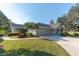 Single-story home with attached garage and landscaped yard at 2595 Royal Liverpool Dr, Tarpon Springs, FL 34688