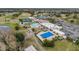 Aerial view of community amenities including pools at 3417 Lori Ln # 2, New Port Richey, FL 34655
