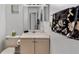 Bathroom with vanity, toilet, and shower/tub combo at 6604 Spring Flower Dr # 23, New Port Richey, FL 34653