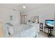Main bedroom with a queen bed and lots of natural light at 6604 Spring Flower Dr # 23, New Port Richey, FL 34653