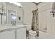 Bathroom with shower/tub combo and single vanity at 8148 Ambersweet Pl, Land O Lakes, FL 34637