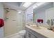 Bathroom with shower, vanity, and updated fixtures at 8350 High Point Cir # 3, Port Richey, FL 34668