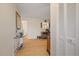 Bright entryway with wood floors and built-in storage at 8350 High Point Cir # 3, Port Richey, FL 34668