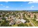Bird's-eye view of neighborhood near waterfront at 1005 Mizzen Ct, Tarpon Springs, FL 34689