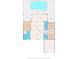 Floor plan showing pool, bedrooms, kitchen and living areas at 10451 Keystone St, Spring Hill, FL 34608