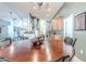 Round dining table with four chairs, located in a bright dining room at 13793 Dunwoody Dr, Spring Hill, FL 34609