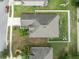 Bird's-eye view of the house and surrounding area at 18732 Dobson Dr, Hudson, FL 34667