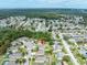Wide aerial view of the neighborhood and surrounding area at 18732 Dobson Dr, Hudson, FL 34667