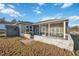 Large backyard with storage shed and plenty of space for outdoor activities at 3110 Lema Dr, Spring Hill, FL 34609