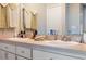 Double vanity bathroom with modern fixtures and sleek design at 3110 Lema Dr, Spring Hill, FL 34609