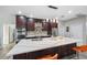 Modern kitchen with stainless steel appliances and large island at 3110 Lema Dr, Spring Hill, FL 34609