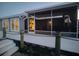 Screened-in porch with deck overlooking the water at 4139 Rudder Way, New Port Richey, FL 34652