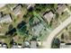 Property lot view from above showing home location at 4230 Lee Rd, Spring Hill, FL 34608